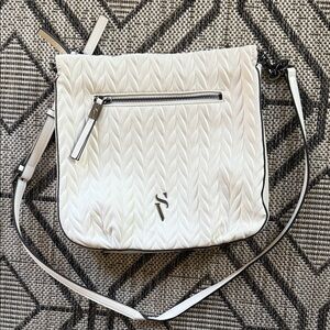 Simply Vera Vera Wang Ivory Textured Crossbody Bag